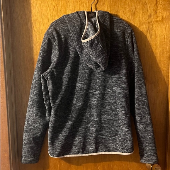 New Balance Charcoal Fleece Full-Zip Jacket Medium - Picture 7 of 7